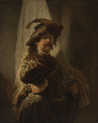 Het schilderij De Vaandeldrager van Rembrandt van Rijn.