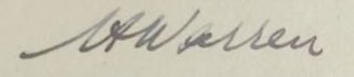 Handtekening Hans Warren. Overlijdensregister Borssele, 16 januari 1947.