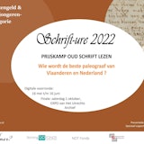 Poster Vlaams-Nederlandse paleografiewedstrijd 2022